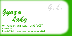 gyozo laky business card
